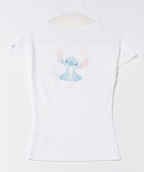 EATME(イートミー)の「【ディズニーコレクション】スティッチTシャツ(Tシャツ/カットソー・レディース・オフホワイト/ブラック・FREE)」の3枚目の写真