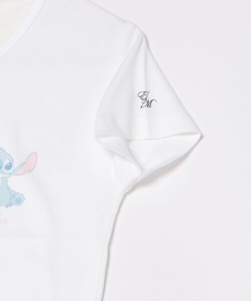 EATME(イートミー)の「【ディズニーコレクション】スティッチTシャツ(Tシャツ/カットソー・レディース・オフホワイト/ブラック・FREE)」の4枚目の写真