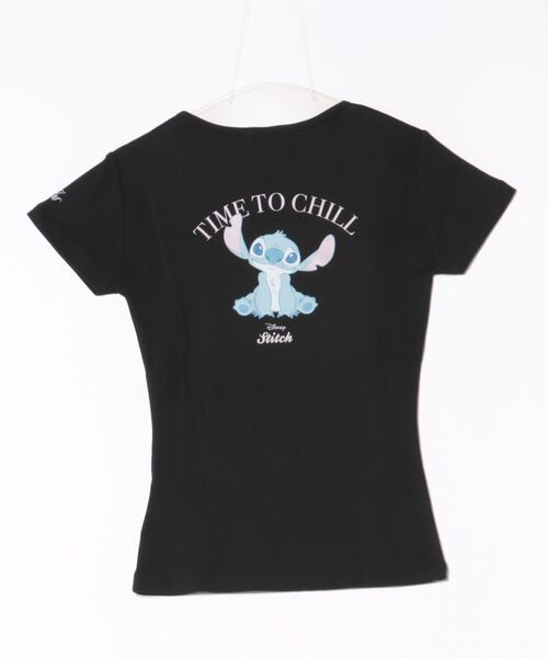 EATME(イートミー)の「【ディズニーコレクション】スティッチTシャツ(Tシャツ/カットソー・レディース・オフホワイト/ブラック・FREE)」の5枚目の写真