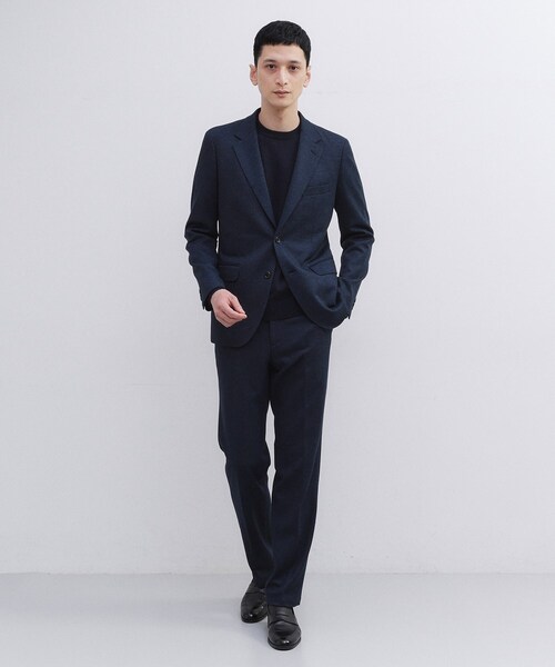 セール】【Sサイズ～】尾州織 ピンヘッドムリネ パンツ（スラックス