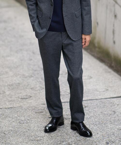 セール】【Sサイズ～】尾州織 ピンヘッドムリネ パンツ（スラックス