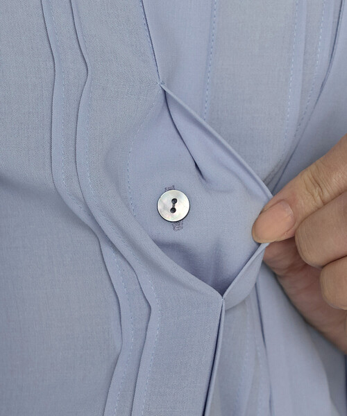 COMME CA(コムサ)の「フィネスボイル ボウタイシャツ(シャツ/ブラウス・レディース・オフホワイト/ブラック/サックスブルー・9号/11号)」の21枚目の写真