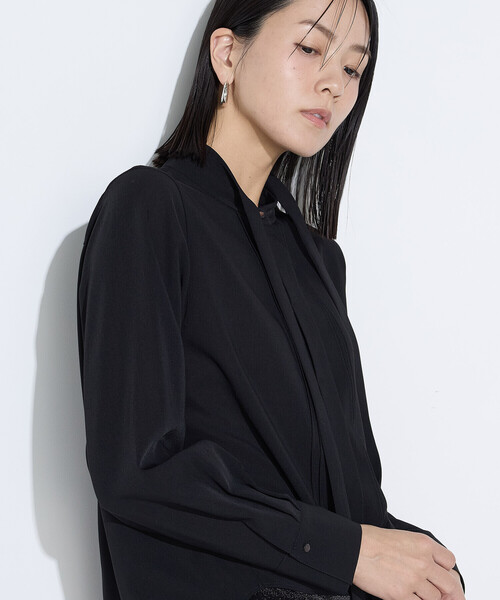 フィネスボイル ボウタイシャツ（シャツ/ブラウス）｜COMME CA（コムサ