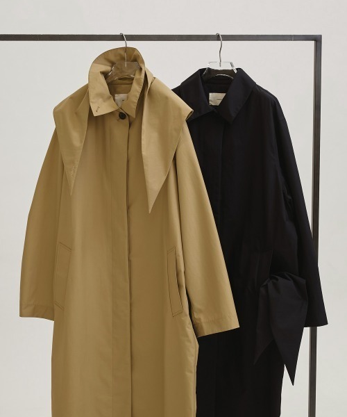 TODAYFUL（トゥデイフル）の「Soutiencollar Waterproof Coat（ステンカラーコート・レディース・ブラック/ベージュ・36inch/38inch）」の13枚目の写真