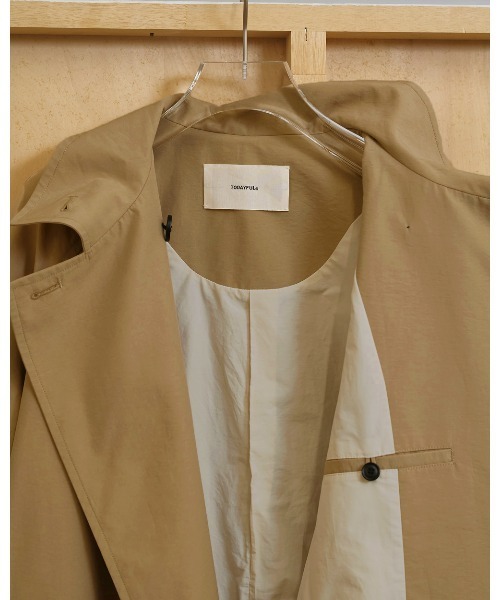 TODAYFUL（トゥデイフル）の「Soutiencollar Waterproof Coat（ステンカラーコート・レディース・ブラック/ベージュ・36inch/38inch）」の18枚目の写真