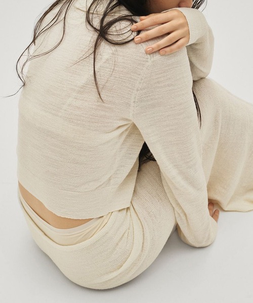 TODAYFUL（トゥデイフル）の「【TODAYFUL/トゥデイフル】Layered  Polo Knit/レイヤードポロニット（ニット/セーター・レディース・キナリ/ダークグレー/チョコ・FREE）」の4枚目の写真