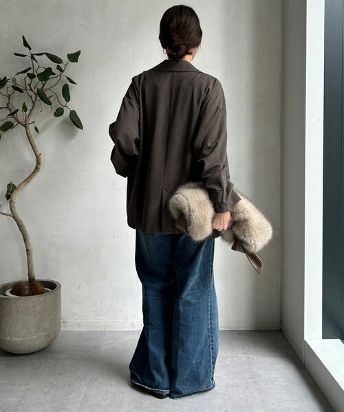 セール】【WEB限定】ソフトフランネルジャケット（テーラード