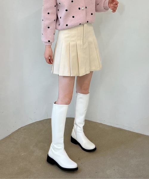 by muni:r（バイ ムニール）の「【着用動画あり・2サイズ・3色展開】コーデュロイプリーツスカート（スカート・レディース・ブラック/ブラウン/アイボリー・SMALL/MEDIUM）」の14枚目の写真