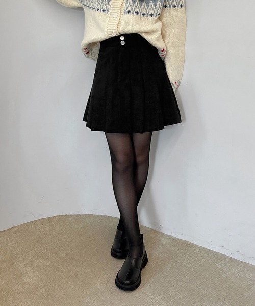 by muni:r（バイ ムニール）の「【着用動画あり・2サイズ・3色展開】コーデュロイプリーツスカート（スカート・レディース・ブラック/ブラウン/アイボリー・SMALL/MEDIUM）」の19枚目の写真