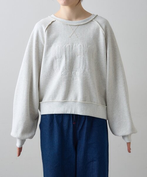 CIAOPANIC TYPY（チャオパニックティピー）の「スウェードタッチ裏毛ロゴ刺繍スウェット（スウェット・レディース・オフホワイト/チャコールグレー/ブラウン/バーガンディー・ONE SIZE）」の21枚目の写真