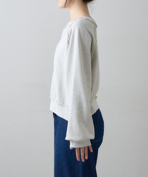 CIAOPANIC TYPY（チャオパニックティピー）の「スウェードタッチ裏毛ロゴ刺繍スウェット（スウェット・レディース・オフホワイト/チャコールグレー/ブラウン/バーガンディー・ONE SIZE）」の22枚目の写真