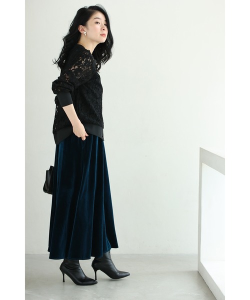 cawaii(カワイイ)の「(黒)美しく透ける黒花の総レースカーディガン(カーディガン/ボレロ・レディース・ブラック・FREE)」の6枚目の写真