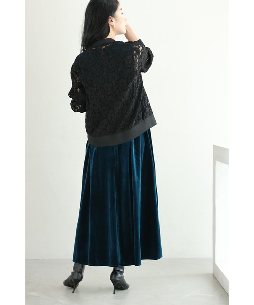 cawaii(カワイイ)の「(黒)美しく透ける黒花の総レースカーディガン(カーディガン/ボレロ・レディース・ブラック・FREE)」の15枚目の写真