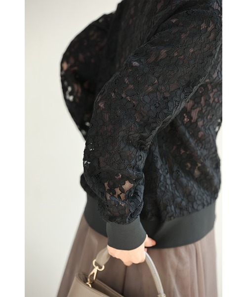 cawaii(カワイイ)の「(黒)美しく透ける黒花の総レースカーディガン(カーディガン/ボレロ・レディース・ブラック・FREE)」の18枚目の写真