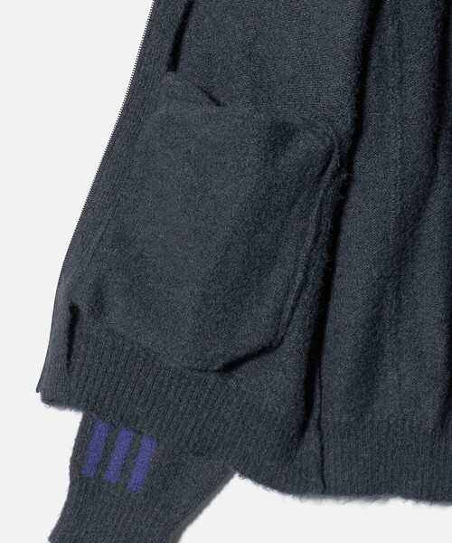 adidas Originals(アディダスオリジナルス)の「<adidas Originals>ニット トラックトップ(カーディガン/ボレロ・メンズ・ダークグレー/ダークブラウン・M/XL/L)」の14枚目の写真