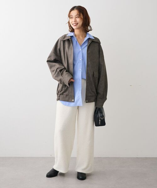 ELENCARE DUE（エレンカーレデュエ）の「・ELENCARE DUE スエードポンチブルゾン（ブルゾン・レディース・チャコールグレー/ブラウン/キャメル・FREE）」の5枚目の写真