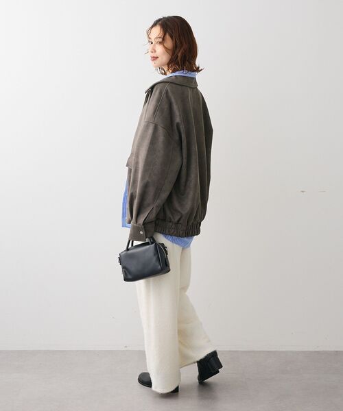 ELENCARE DUE（エレンカーレデュエ）の「・ELENCARE DUE スエードポンチブルゾン（ブルゾン・レディース・チャコールグレー/ブラウン/キャメル・FREE）」の7枚目の写真