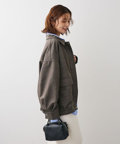 ELENCARE DUE（エレンカーレデュエ）の「・ELENCARE DUE スエードポンチブルゾン（ブルゾン・レディース・チャコールグレー/ブラウン/キャメル・FREE）」の10枚目の写真