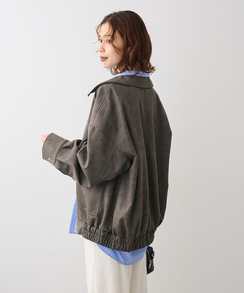 ELENCARE DUE（エレンカーレデュエ）の「・ELENCARE DUE スエードポンチブルゾン（ブルゾン・レディース・チャコールグレー/ブラウン/キャメル・FREE）」の11枚目の写真