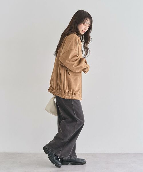 ELENCARE DUE（エレンカーレデュエ）の「・ELENCARE DUE スエードポンチブルゾン（ブルゾン・レディース・チャコールグレー/ブラウン/キャメル・FREE）」の14枚目の写真