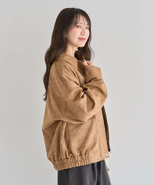ELENCARE DUE（エレンカーレデュエ）の「・ELENCARE DUE スエードポンチブルゾン（ブルゾン・レディース・チャコールグレー/ブラウン/キャメル・FREE）」の17枚目の写真