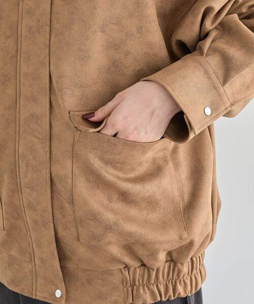 ELENCARE DUE（エレンカーレデュエ）の「・ELENCARE DUE スエードポンチブルゾン（ブルゾン・レディース・チャコールグレー/ブラウン/キャメル・FREE）」の20枚目の写真