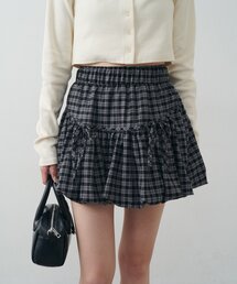 mline | [mline]チェックリボンバルーンスカート(スカート)