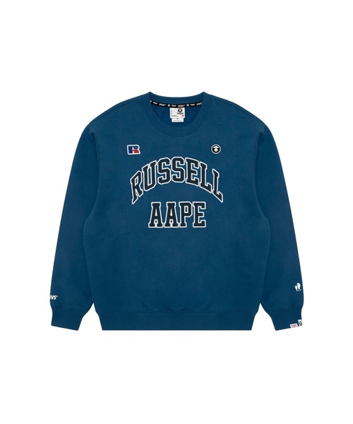 AAPE × RUSSELL ATHLETIC FW25 CREWNECK SWEATSHIRT（スウェット
