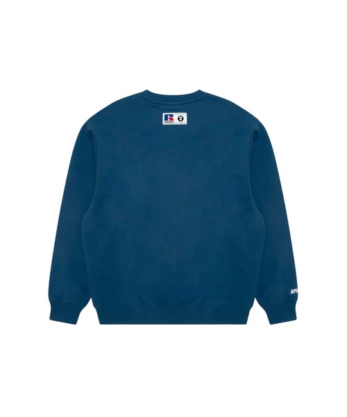 AAPE BY A BATHING APE(エーエイプバイアベイシングエイプ)の「AAPE X RUSSELL ATHLETIC FW25 CREWNECK SWEATSHIRT(スウェット・メンズ・ブルー・LARGE/MEDIUM/SMALL/X-LARGE)」の2枚目の写真