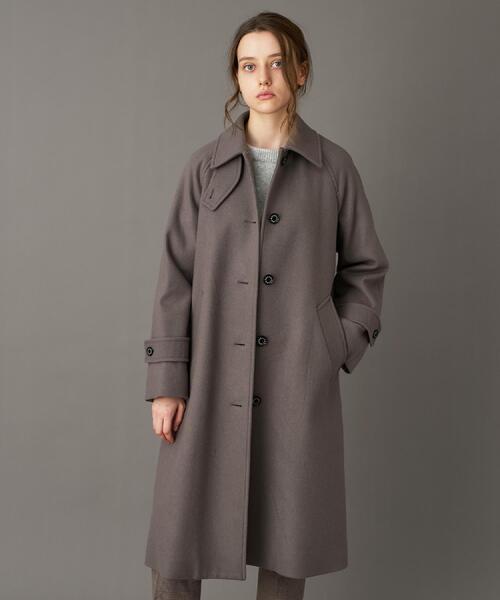 DRESSTERIOR（ドレステリア）の「Super110sウールステンカラーコート（ステンカラーコート・レディース・ネイビー/ブラウン系その他・38/34/36）」の19枚目の写真