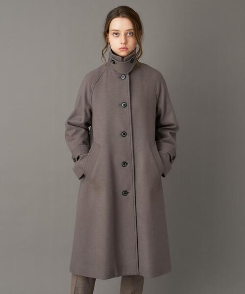 DRESSTERIOR（ドレステリア）の「Super110sウールステンカラーコート（ステンカラーコート・レディース・ネイビー/ブラウン系その他・38/34/36）」の21枚目の写真