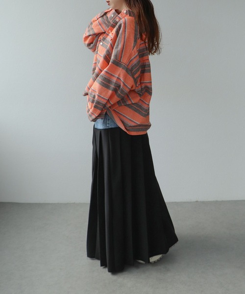 Cepica（セピカ）の「ビッグストライプシャツ（シャツ/ブラウス・レディース・オレンジ・FREE）」の6枚目の写真