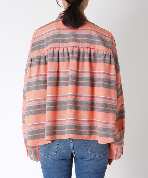 Cepica（セピカ）の「ビッグストライプシャツ（シャツ/ブラウス・レディース・オレンジ・FREE）」の9枚目の写真