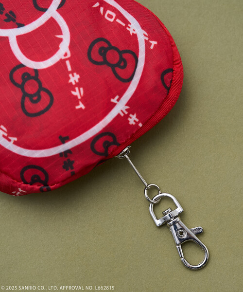 FREAK'S STORE（フリークスストア）の「SANRIO/サンリオ ”HELLO KITTY” リボン エコバッグ（エコバッグ/サブバッグ・レディース・レッド/ネイビー・ONE SIZE）」の9枚目の写真