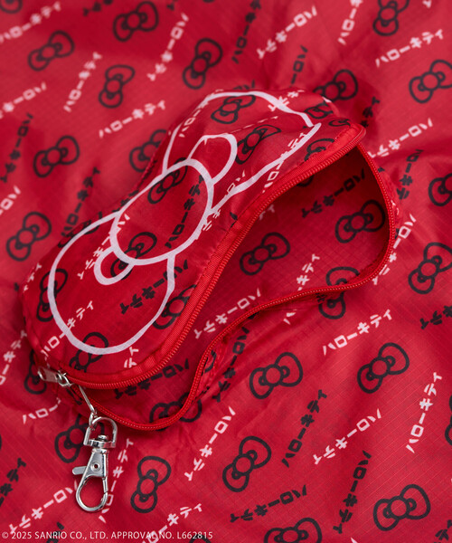 FREAK'S STORE（フリークスストア）の「SANRIO/サンリオ ”HELLO KITTY” リボン エコバッグ（エコバッグ/サブバッグ・レディース・レッド/ネイビー・ONE SIZE）」の12枚目の写真