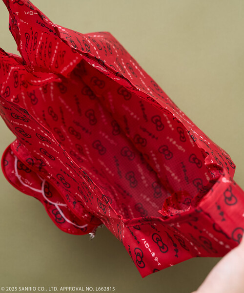 FREAK'S STORE（フリークスストア）の「SANRIO/サンリオ ”HELLO KITTY” リボン エコバッグ（エコバッグ/サブバッグ・レディース・レッド/ネイビー・ONE SIZE）」の13枚目の写真