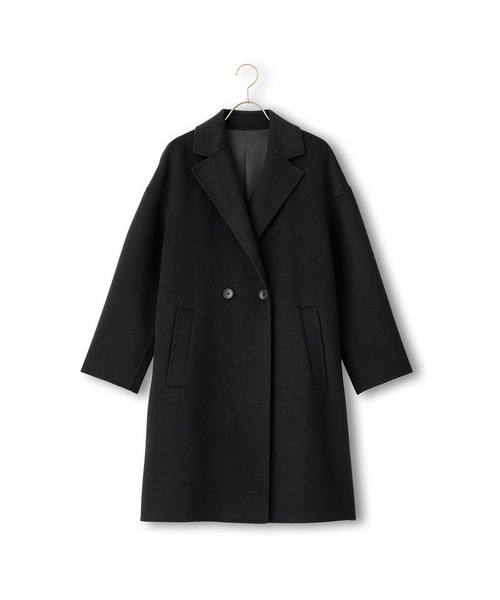 AOYAMA（アオヤマ）の「軽くて暖かいトレンド！リバーコート（ピーコート・レディース・ブラック/グレー/ネイビー・L/M）」の15枚目の写真