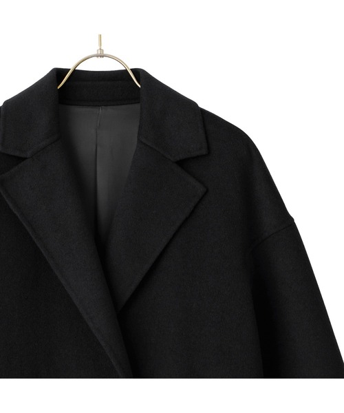 AOYAMA（アオヤマ）の「軽くて暖かいトレンド！リバーコート（ピーコート・レディース・ブラック/グレー/ネイビー・L/M）」の19枚目の写真