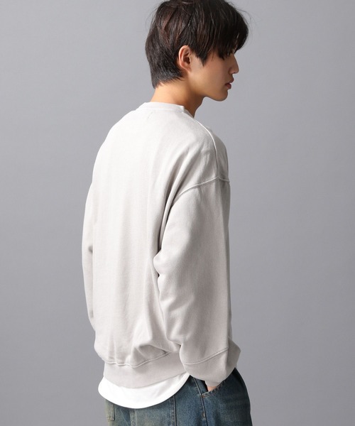 LAKOLE（ラコレ）の「ウォッシュドプルオーバー / 598731（スウェット・メンズ・ライトグレー/チャコール・LARGE/MEDIUM）」の4枚目の写真