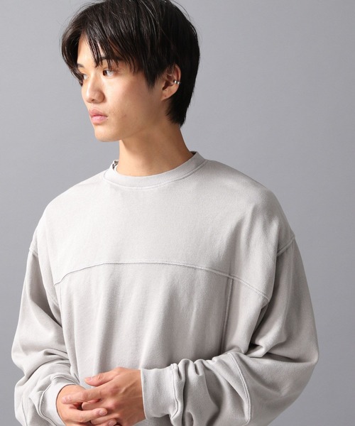 LAKOLE（ラコレ）の「ウォッシュドプルオーバー / 598731（スウェット・メンズ・ライトグレー/チャコール・LARGE/MEDIUM）」の5枚目の写真