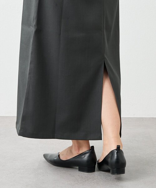 un dix cors（アンディコール）の「《着回し力抜群》深Vネックロングジャンスカ（ジャンパースカート・レディース・ブラウン/ベージュ/チャコールグレー・FREE）」の21枚目の写真