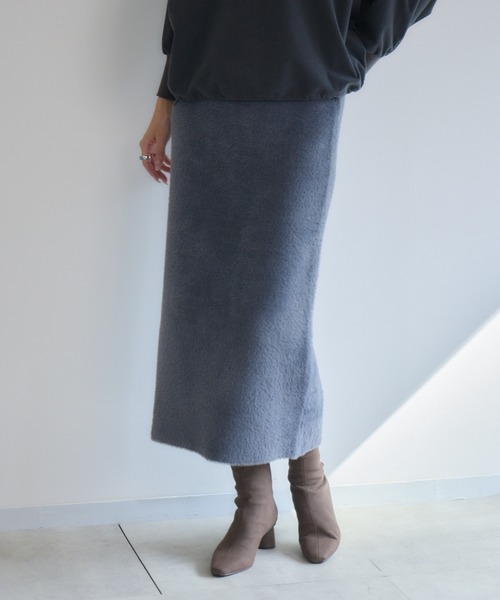 KATHARINE ROSS（キャサリンロス）の「【PILLINI/ピリーニ】フェザーニットスカート（スカート・レディース・グレー/ネイビー/ブラウン・FREE）」の8枚目の写真