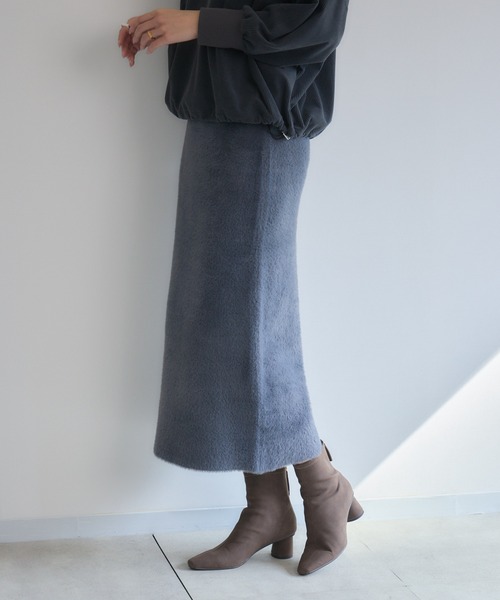 KATHARINE ROSS（キャサリンロス）の「【PILLINI/ピリーニ】フェザーニットスカート（スカート・レディース・グレー/ネイビー/ブラウン・FREE）」の9枚目の写真