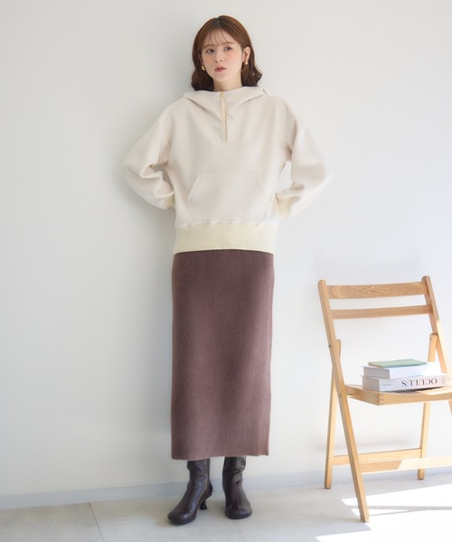 KATHARINE ROSS（キャサリンロス）の「【PILLINI/ピリーニ】フェザーニットスカート（スカート・レディース・グレー/ネイビー/ブラウン・FREE）」の14枚目の写真