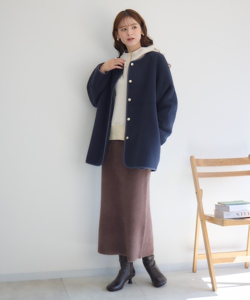 KATHARINE ROSS（キャサリンロス）の「【PILLINI/ピリーニ】フェザーニットスカート（スカート・レディース・グレー/ネイビー/ブラウン・FREE）」の11枚目の写真