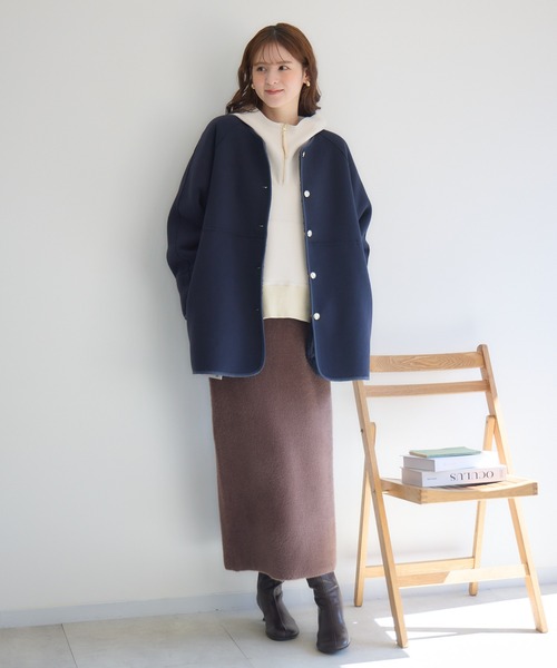 KATHARINE ROSS（キャサリンロス）の「【PILLINI/ピリーニ】フェザーニットスカート（スカート・レディース・グレー/ネイビー/ブラウン・FREE）」の12枚目の写真