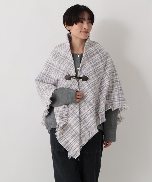 セール】チェックポンチョ（ポンチョ）｜Afternoon Tea（アフタヌーン