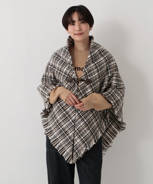 セール】チェックポンチョ（ポンチョ）｜Afternoon Tea（アフタヌーン