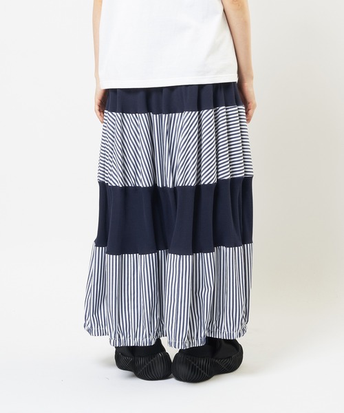 gomme(ゴム)の「ブロードリブスカート(スカート・レディース・ブラック/ネイビー・MEDIUM)」の5枚目の写真