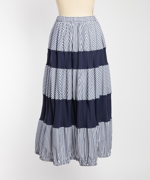 gomme(ゴム)の「ブロードリブスカート(スカート・レディース・ブラック/ネイビー・MEDIUM)」の8枚目の写真